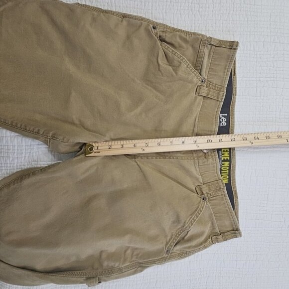 Lee Extreme Motion Utility Pants Men 36x32 Beige Loose Fit Straight Stretch - Picture 5 of 16